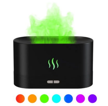 Flame Light Aroma Diffuser – 7-Color LED Mist Humidifier
