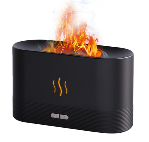 Flame Light Aroma Diffuser – 7-Color LED Mist Humidifier