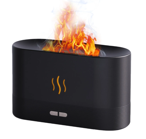 Flame Light Aroma Diffuser – 7-Color LED Mist Humidifier