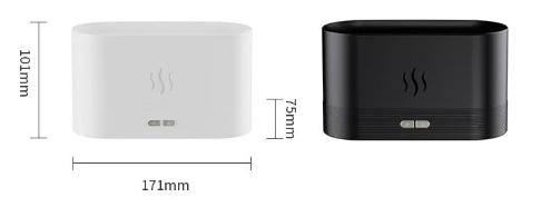 Flame Light Aroma Diffuser – 7-Color LED Mist Humidifier